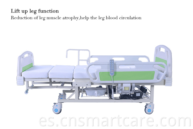 Cama de hospital reclinable eléctrico antideslizante con lana